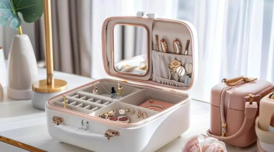 Travel jewellery case